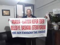 AK Parti kongresini karıştıran pankart