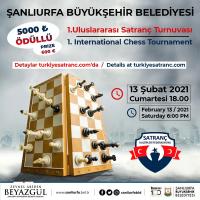 Şanlıurfa Büyükşehir Belediyesi 1.Uluslararası Online Satranç Turnuvası