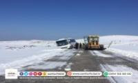 Kar Yağışı Yolları Kapatınca B.Belediye Ekipleri Açtılar