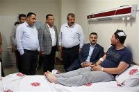 AK Parti İl Başkanından darp edilen doktora ziyaret